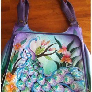 Anushka beautiful leather hand-painted classic handbag, No tags but NEW